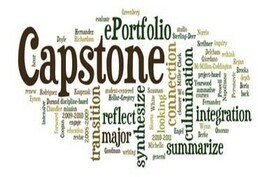 capstone word graphic